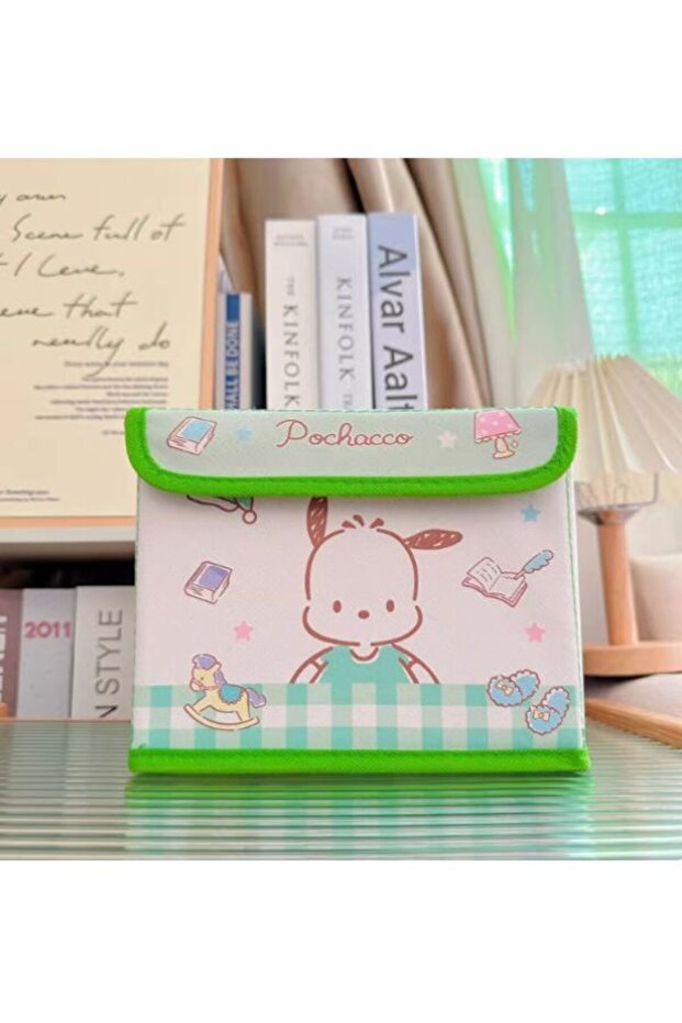 Desktop Storage Box with Lid – Cute Character Organizer for Office & Home