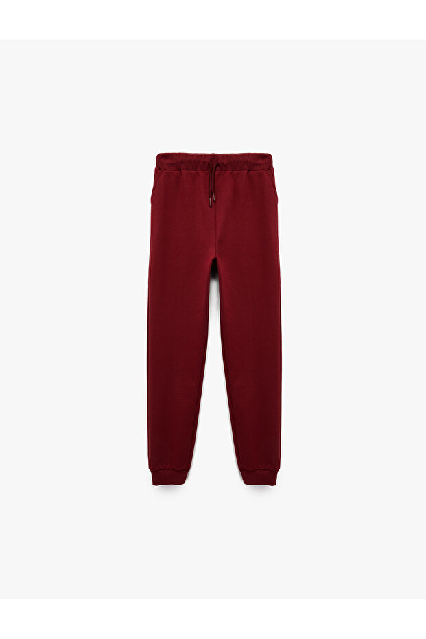 Cotton Pocketed, Tie-Waist, Basic School Sweatpants