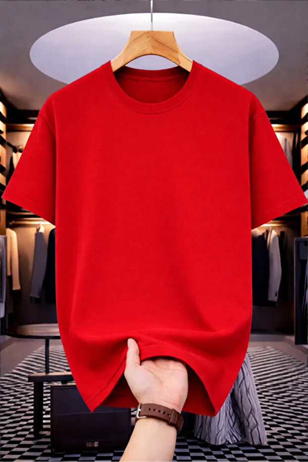 Unisex Crew Neck Oversize Cotton T-Shirt