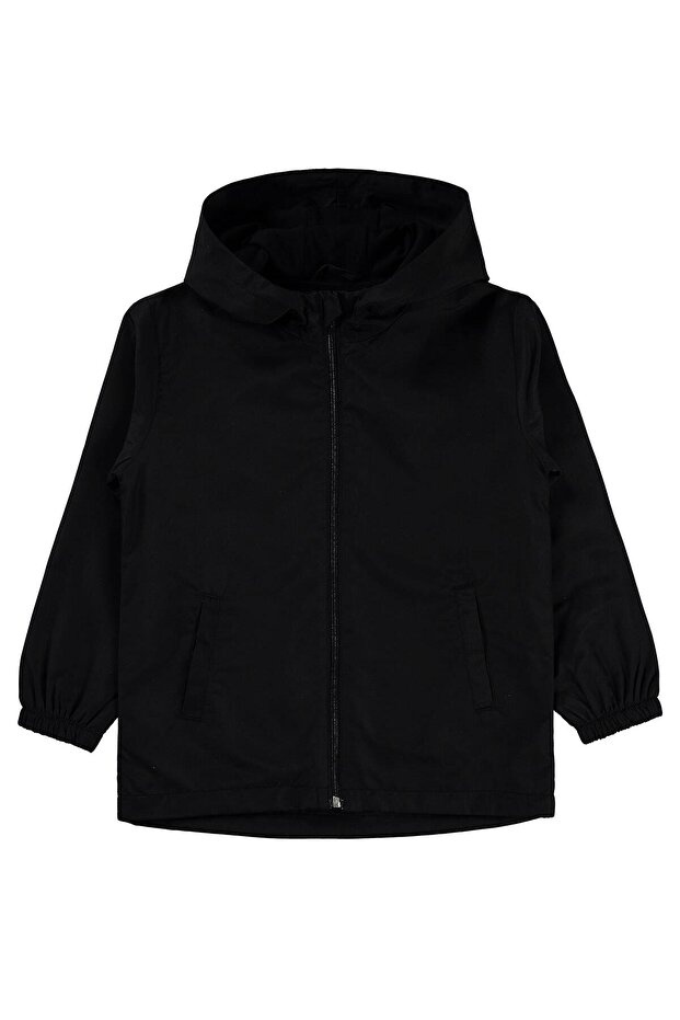 Basic Raincoat for Ages 10-13 - Black