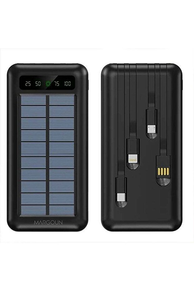 20000mAh Solar Power Bank with Fast Charging – High-Capacity External Battery Pack for Phones and Tablets