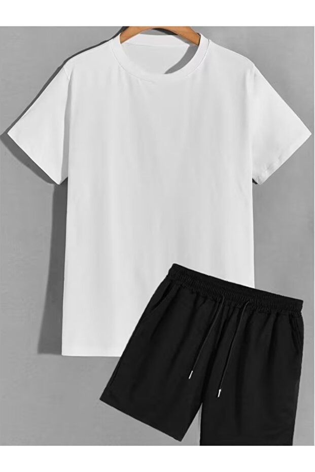 Men's Oversize T-Shirt Shorts 2-Piece Set Cotton Summer