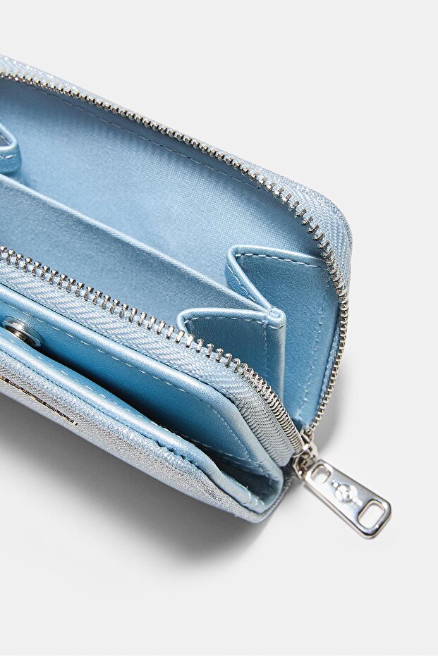 Simli fermuarlı cüzdan - 4