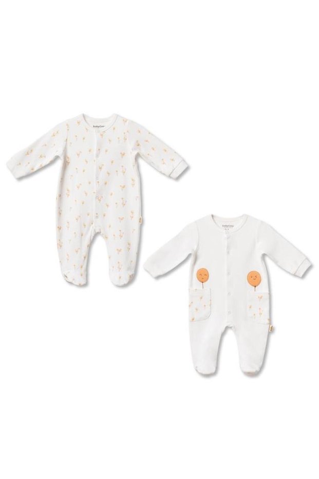 Baby 2-Piece Jumpsuit 100% Organic Cotton, Baby - Newborn- Csy3057