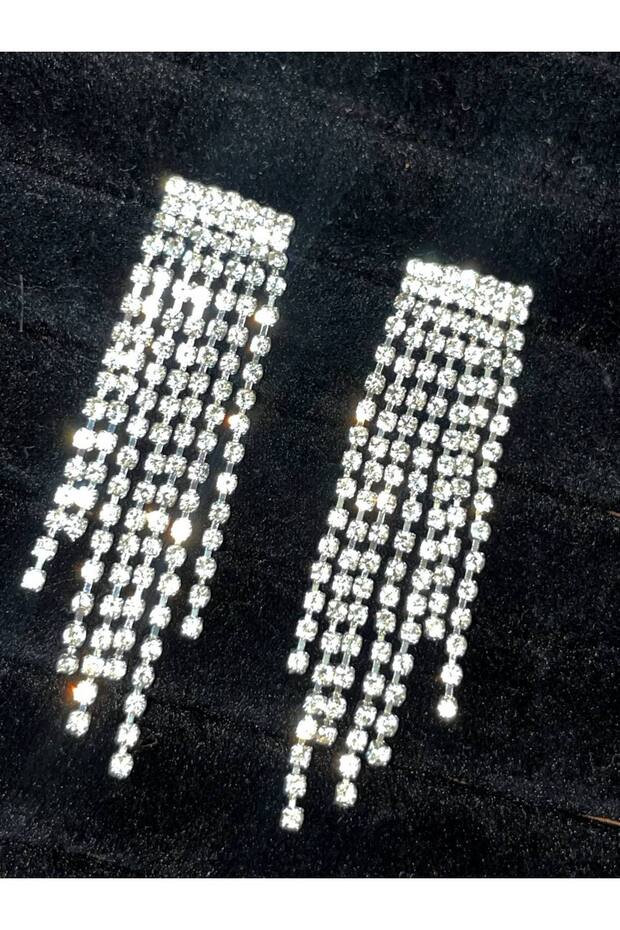 Crystal Shiny Stone Dangle Stylish Women's Trendy Earrings