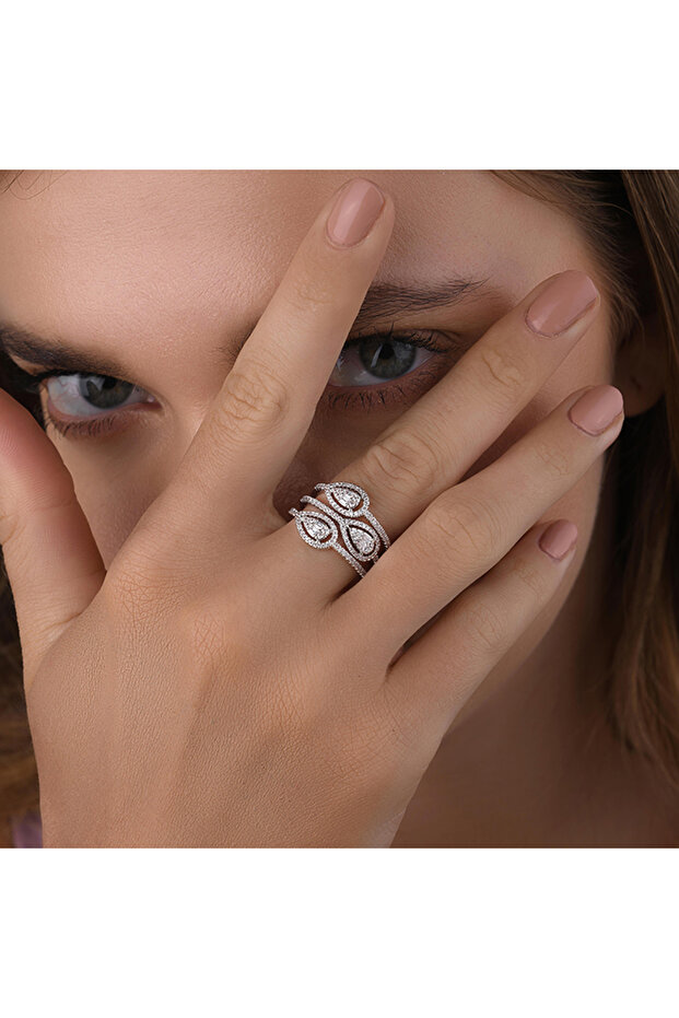 Radiant Teardrops Ring
