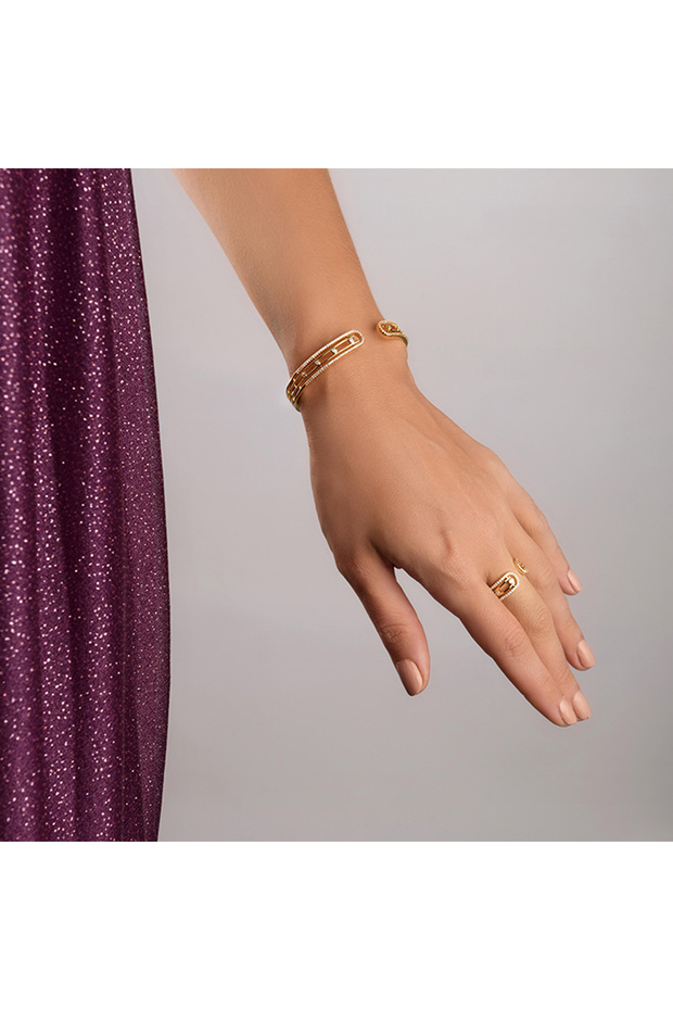 Twist of Elegance Bangle Ring Set