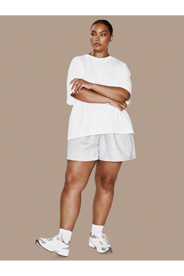 Plus Size Women's Oversize T-Shirt 100% Cotton – Comfortable Fit Basic Casual T-Shirt