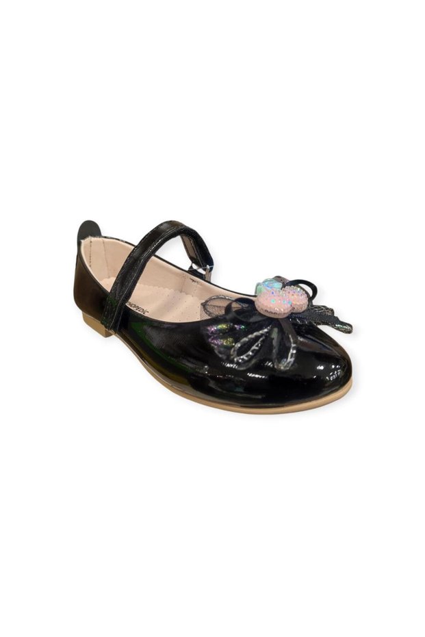 Hy-F 511 Girls' Ballet Flats with Bow Detail