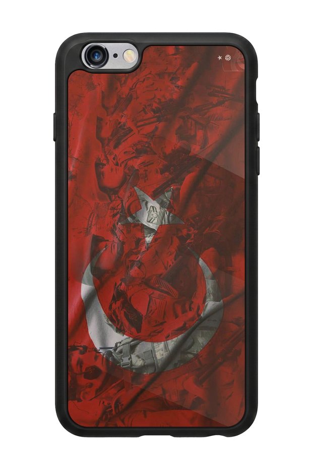 iPhone 6 Plus Compatible Glossy Premium Case with Turkish Flag Design