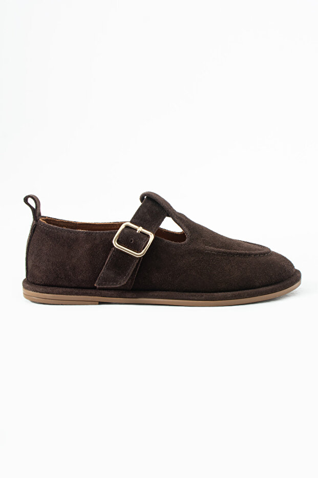 Odin Brown Suede Genuine Leather Loafer
