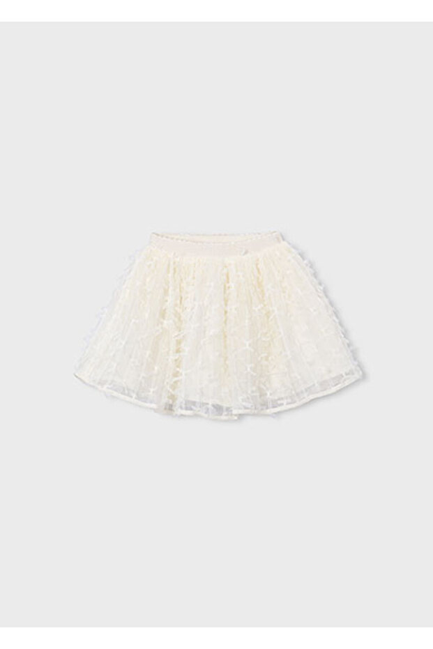 Girl's Tulle Skirt Ecru 3901