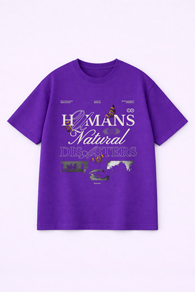 Oversize Unisex T-Shirt 100% Cotton Printed T-Shirt Comfortable Fit