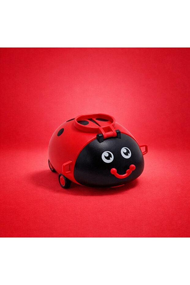 Cute Ladybug Children's Thermos Bottle with Straw and Strap Toy Design Bpa Free