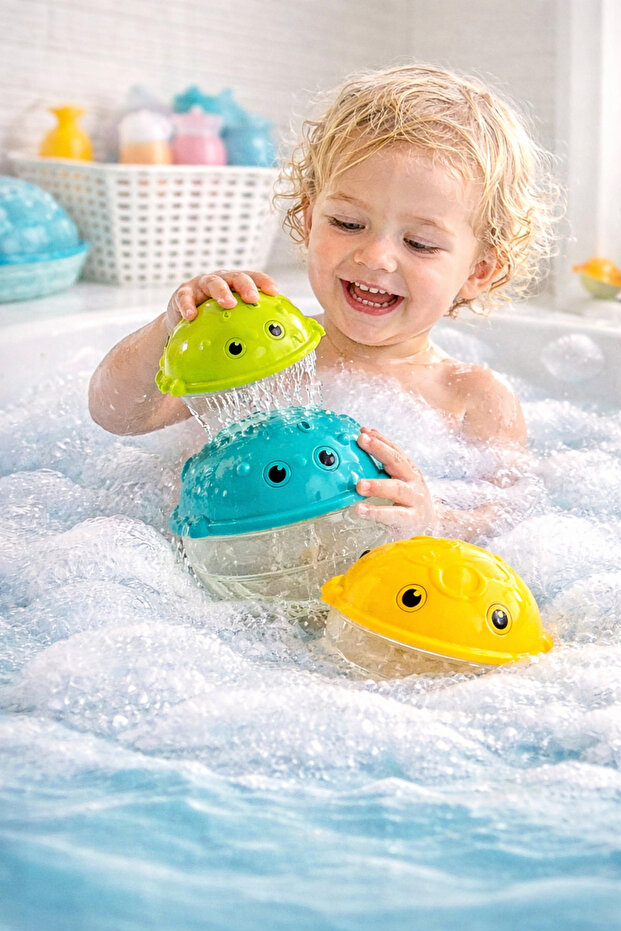 Turtle Bath & Beach Toy 4-Piece Stringable Set - 2
