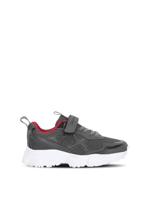 Fast Track I Unisex Kids' Velcro Dark Gray / Red Casual Sneakers