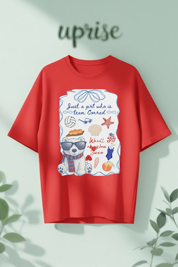 The Summer I Turned Pretty Printed Cotton Oversize T-Shirt
