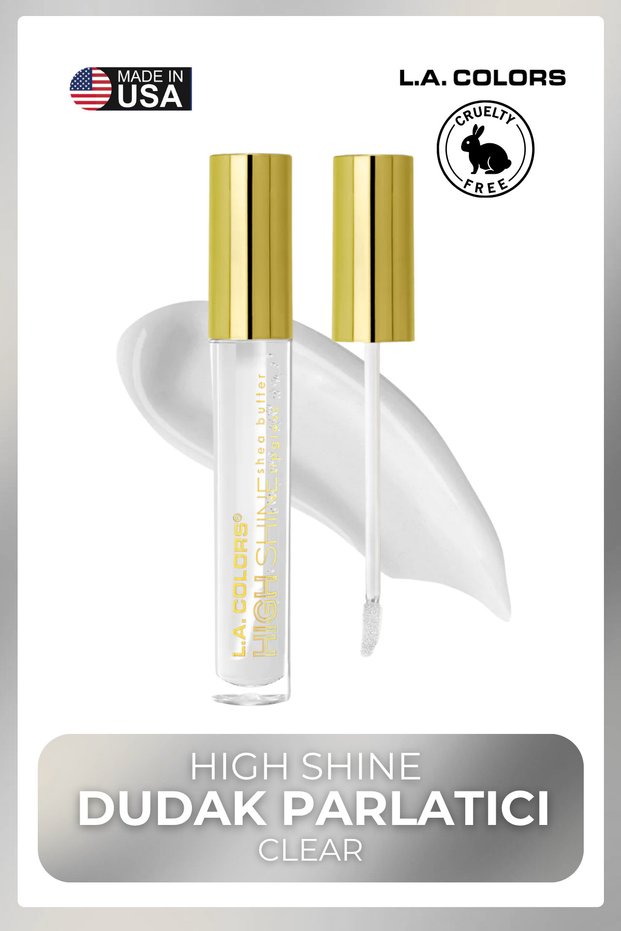 High Shine Lip Gloss - Long-Lasting Crystal Sparkle Lipgloss # Clg932 Clear
