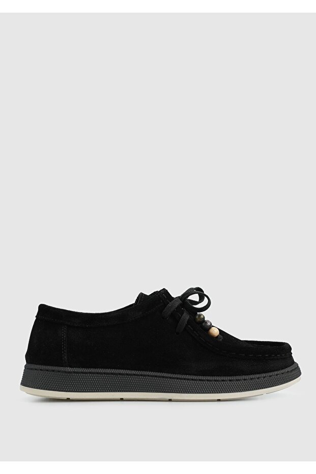 Black Leather Women's Shoes