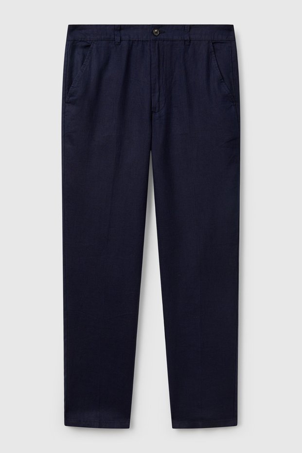 Men's Trousers Blue Navy Blue 4Agh55Hw8016