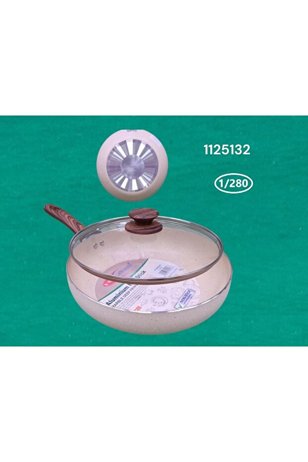 KR-MD26G DEEP FRYPAN WIT GLASS LID 26X6.0CM