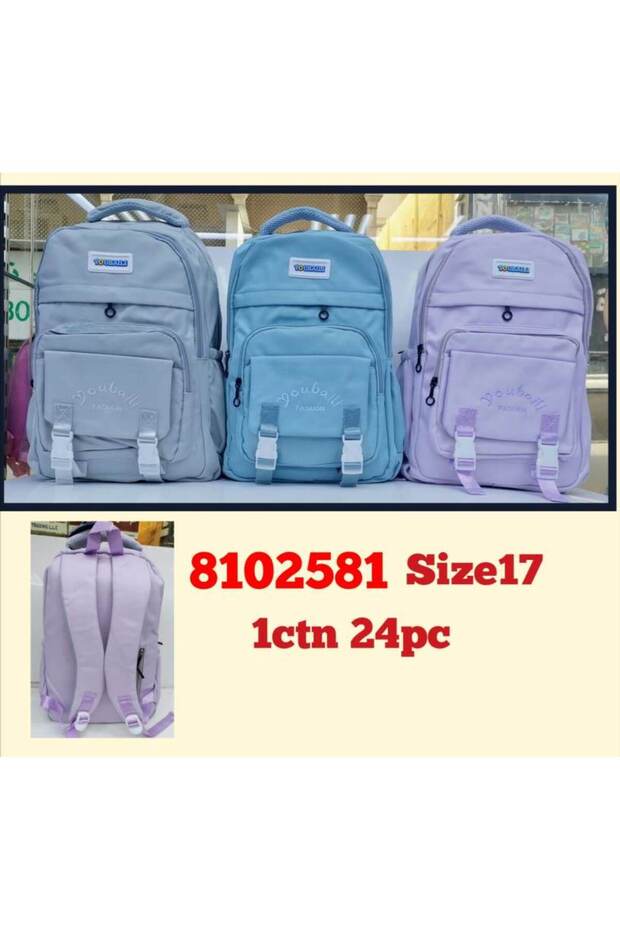 MHB0581 2012# PACKBAG 46*31*19 CM (BLUE +PRPL+GREY)