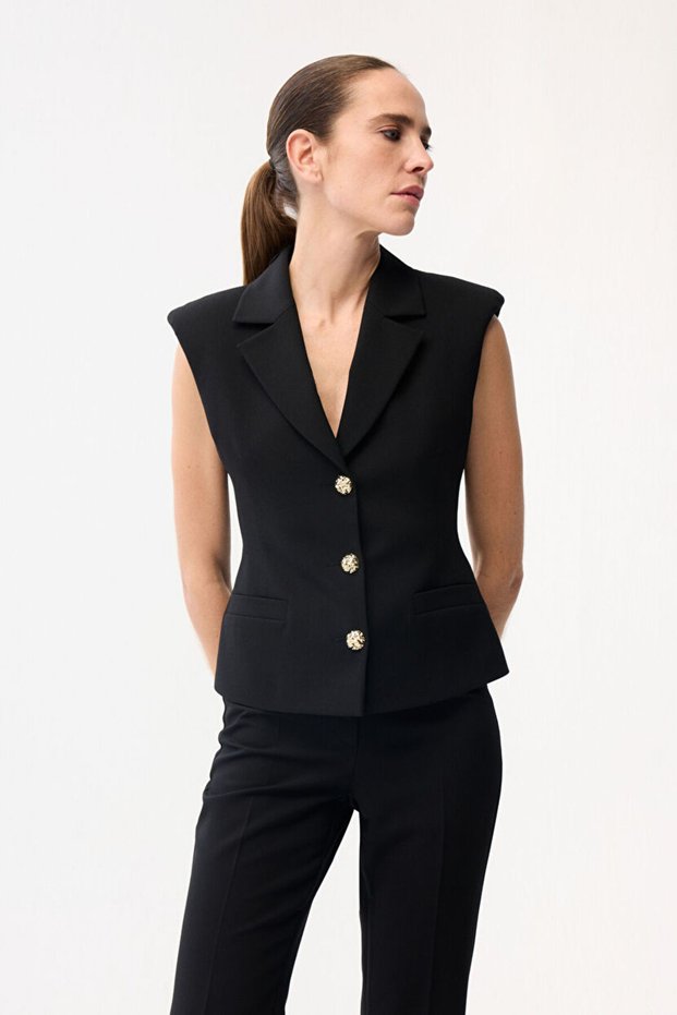Peplum Gabardin Yelek