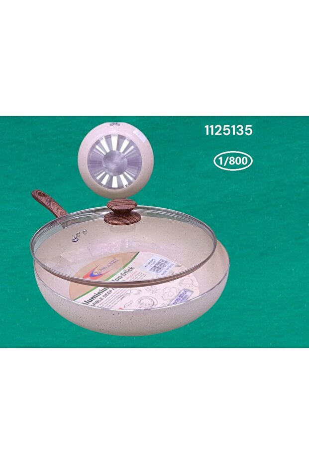 KR-MD32G DEEP FRYPAN WIT GLASS LID 32X7.0CM