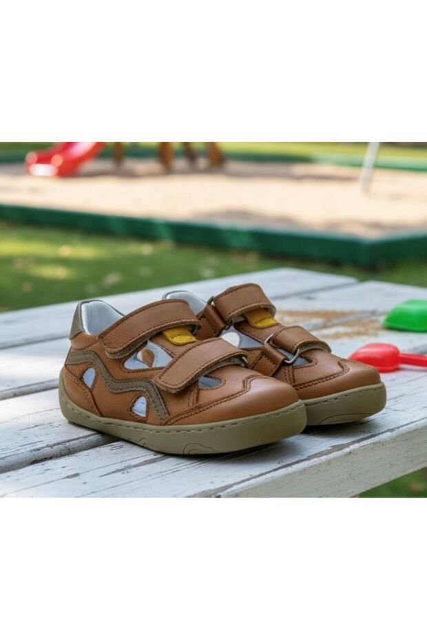 Leather and Orthopedic Sole Baby Boy Casual Shoes