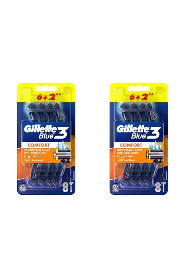 Blue 3 Razor Blades 6 + 2 Li Blister Comfort - 2 Pieces