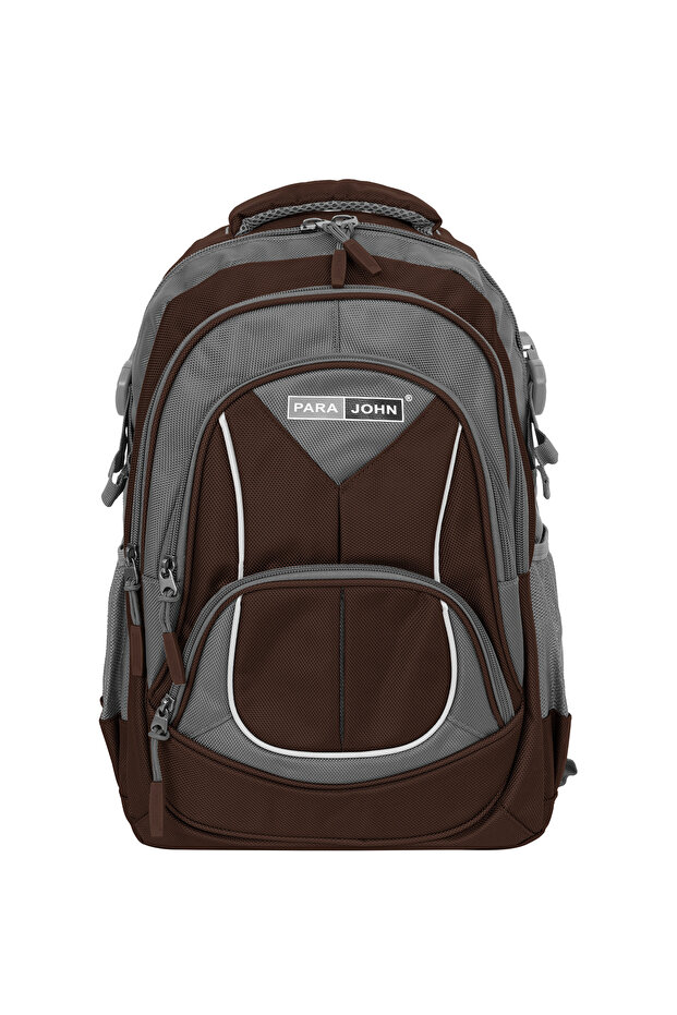 Para John School Backpack 14-20" Polyester Durable Student Bag with Strong Zipper