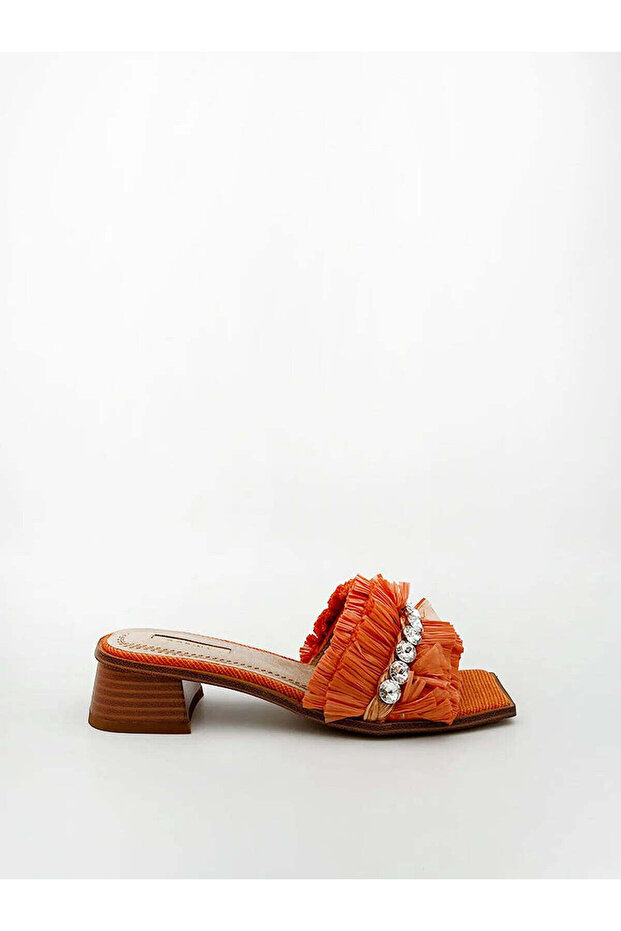 RAFFIA MULE