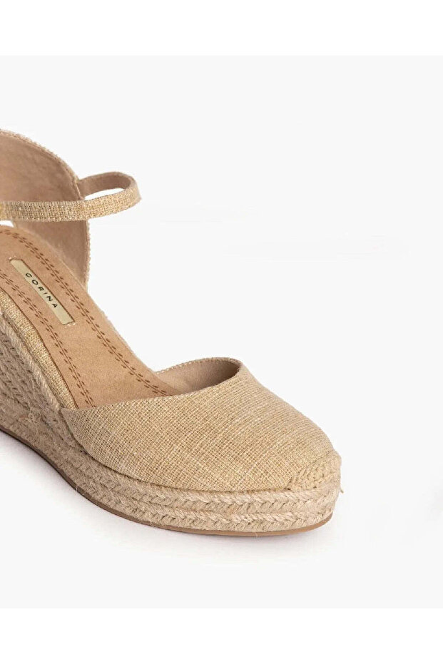 GLITTERED FABRIC WEDGE - 5