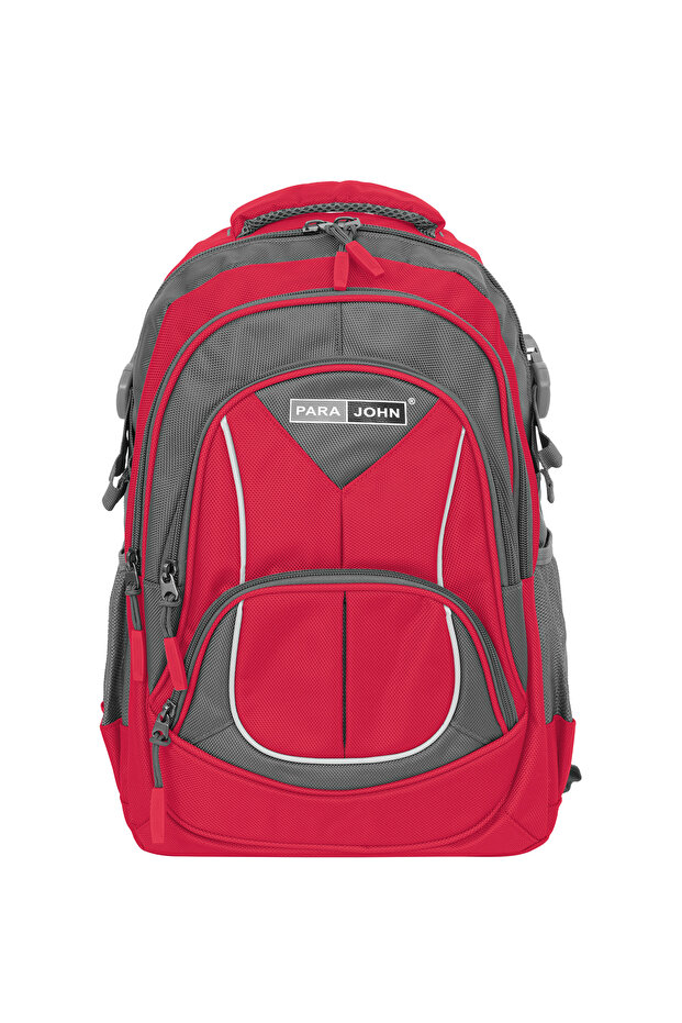 Para John School Backpack 14-20" Polyester Durable Student Bag with Strong Zipper