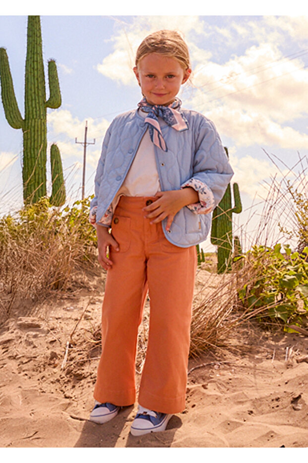 Girl's Gabardine Wide Leg Pants 3587