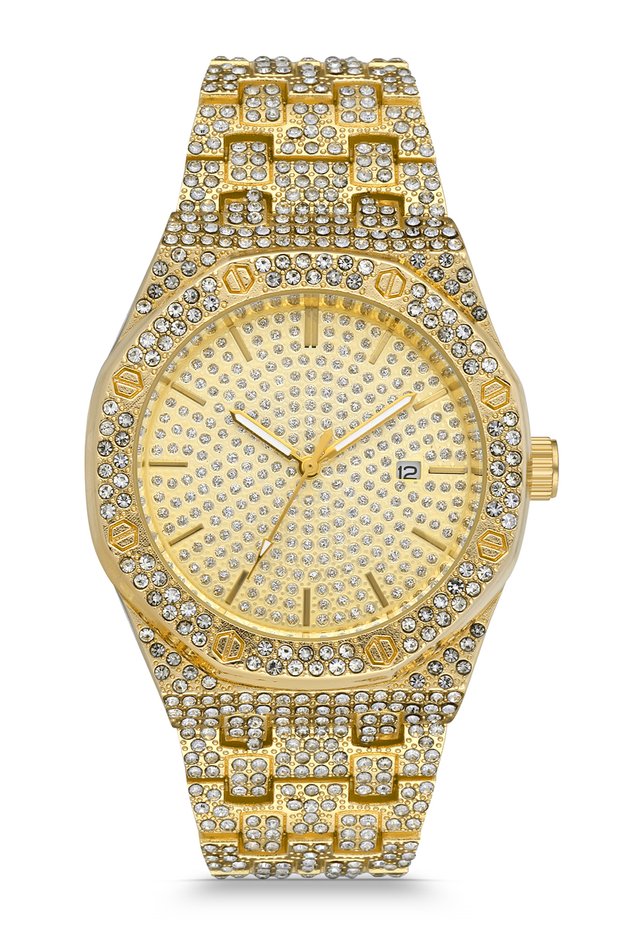 Metal Stone Cord Stone Dial Women's Wristwatch