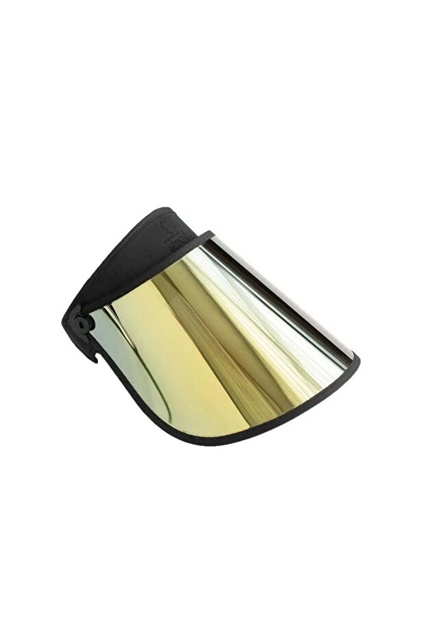 FULL BLACK VISOR IN GOLD