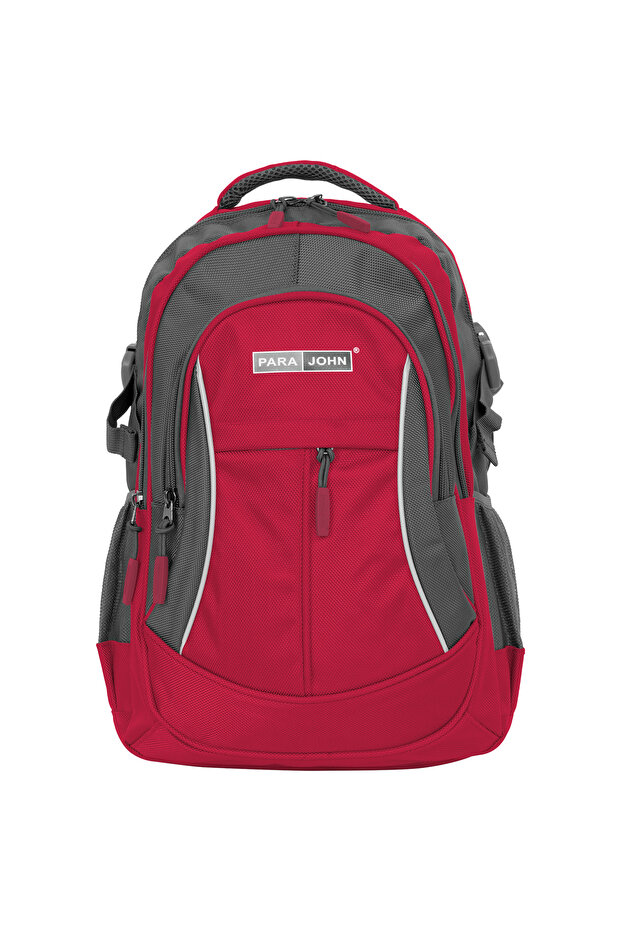 Para John School Backpack 14-20" PVC Coating Durable Student Bag with Strong Zipper
