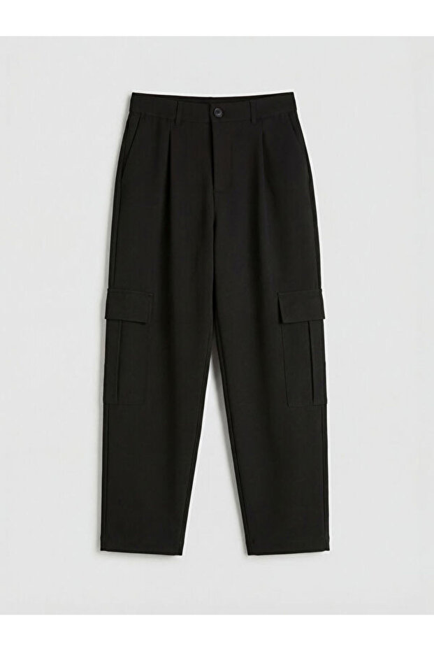 I Relaxed Fitwomen's Pleated Cargo Pants from Freezen Store