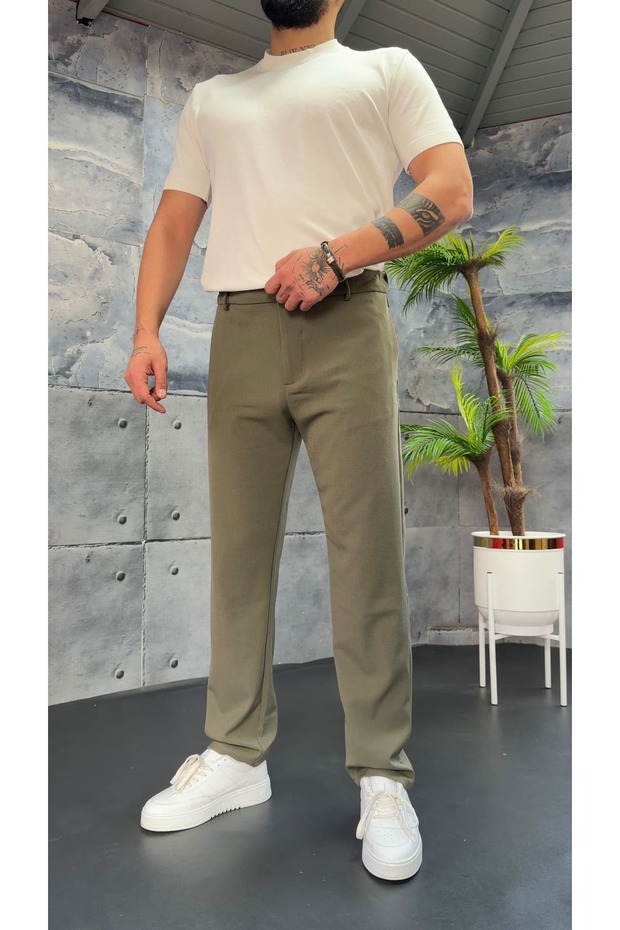 Regular Fit Premium Fabric Trousers