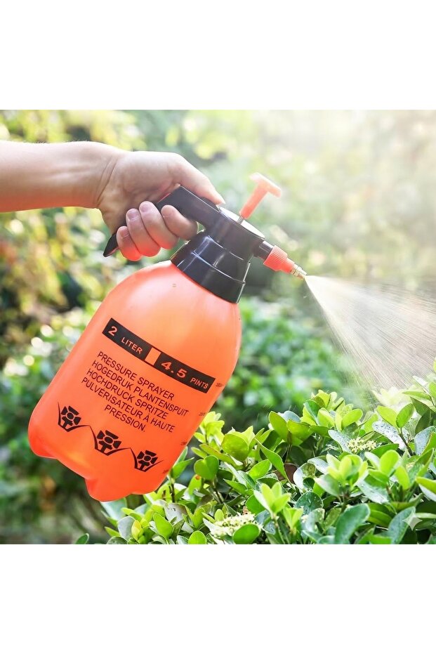 2L Orange Garden and Home Lawn Watering Can
