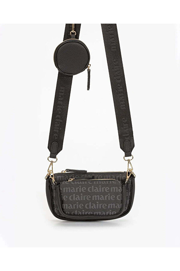 MONOGRAM CROSSBODY BAG IN BLACK