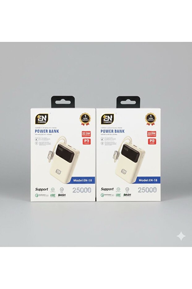 E-nnova EN-18 Power Bank 25000mAh - 22.5W Super Fast Charge & 20W PD