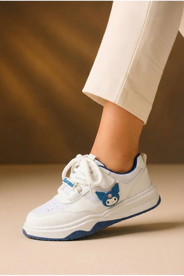 Unisex Kids' Sports Shoes Kuromi Sports Special Design Lace-Up and Velcro Kids' Sneakers