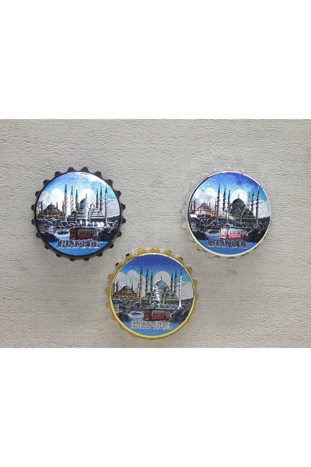 Istanbul themed metal magnet alk4339