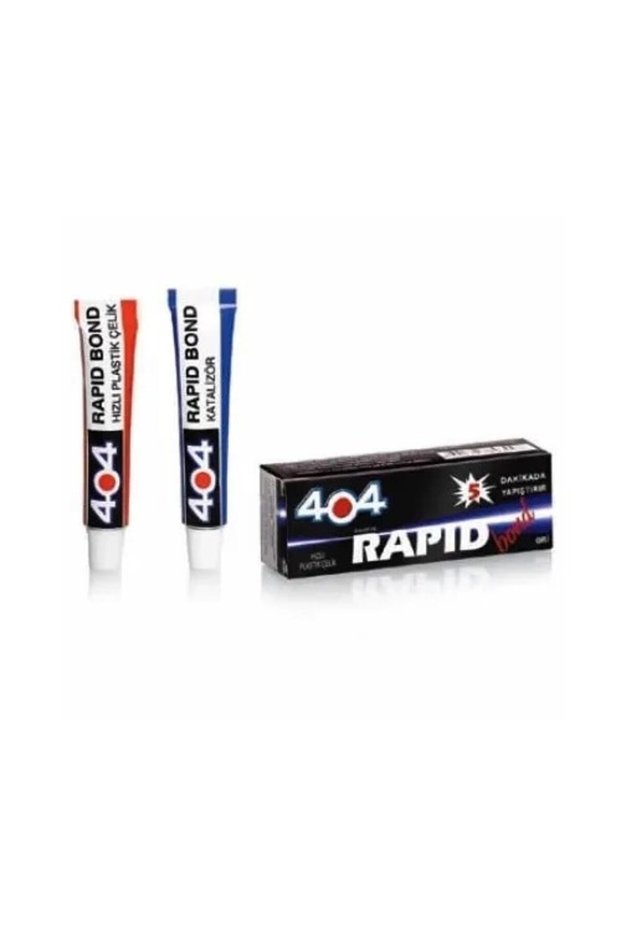 404 Plastic Steel Rapid Bond Fast Adhesive 16Gr - Transparent
