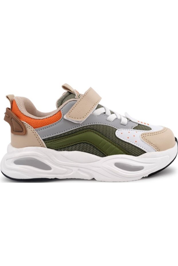 Ai̇g Cool Evo Black & Khaki Velcro Orthopedic Boys' Sports Shoes