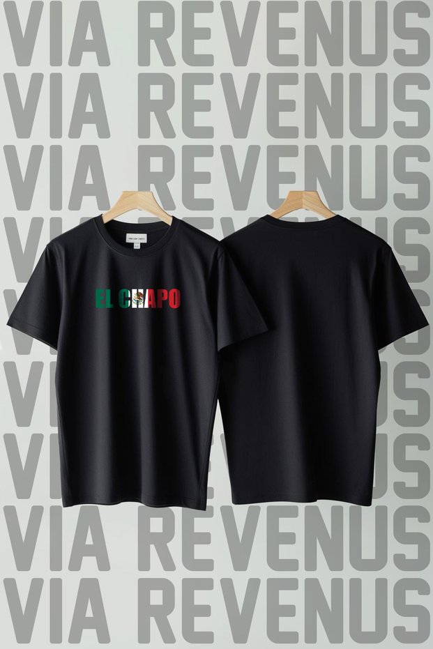 El Chapo Printed Crew Neck Loose Fit 100% Cotton Unisex Tshirt