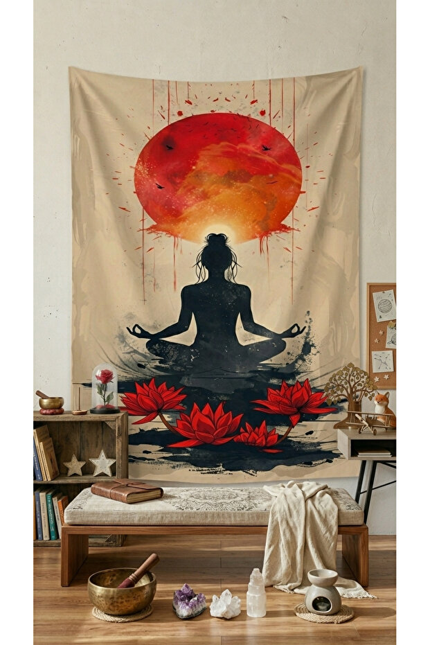 Meditation Yoga Wall Covering Quality Fabric