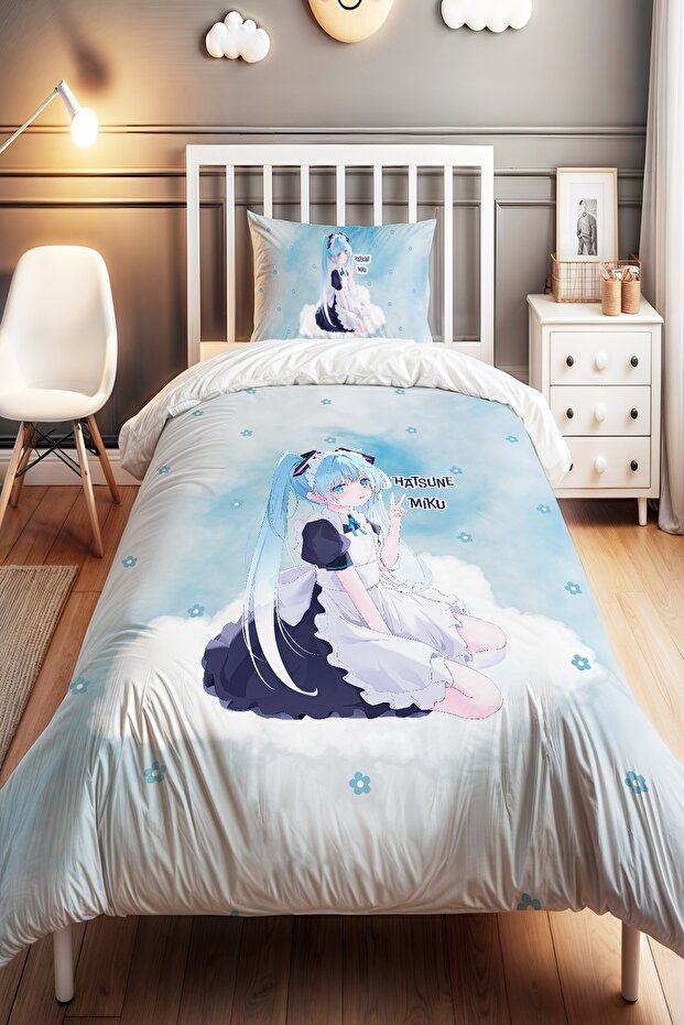 Cloud's Daughter Patterned Single Baby Kids Duvet Cover Set